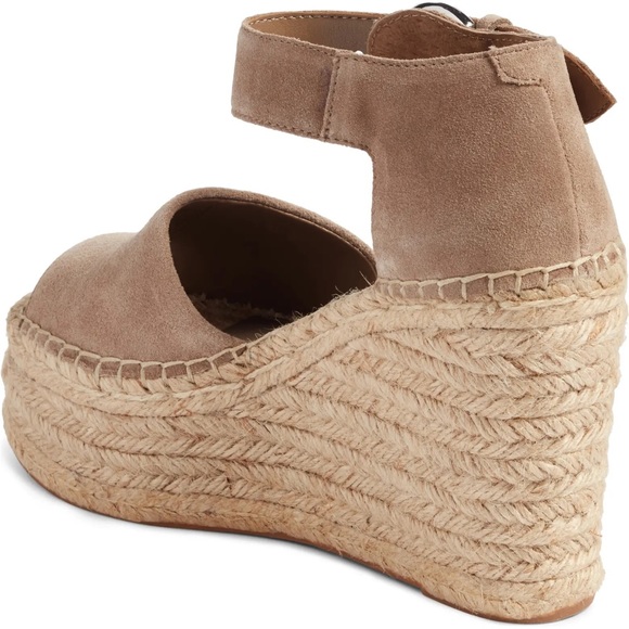 Marc Fisher LTD Genuine Leather Espadrille Platform Sandals - Picture 2 of 6